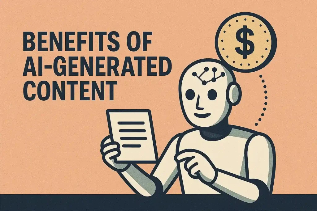 Benefits of AI generated content