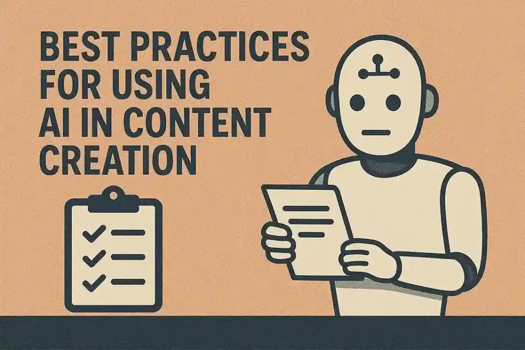 Best practices for using AI in content creation