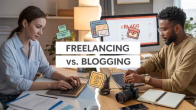 freelancing vs. blogging
