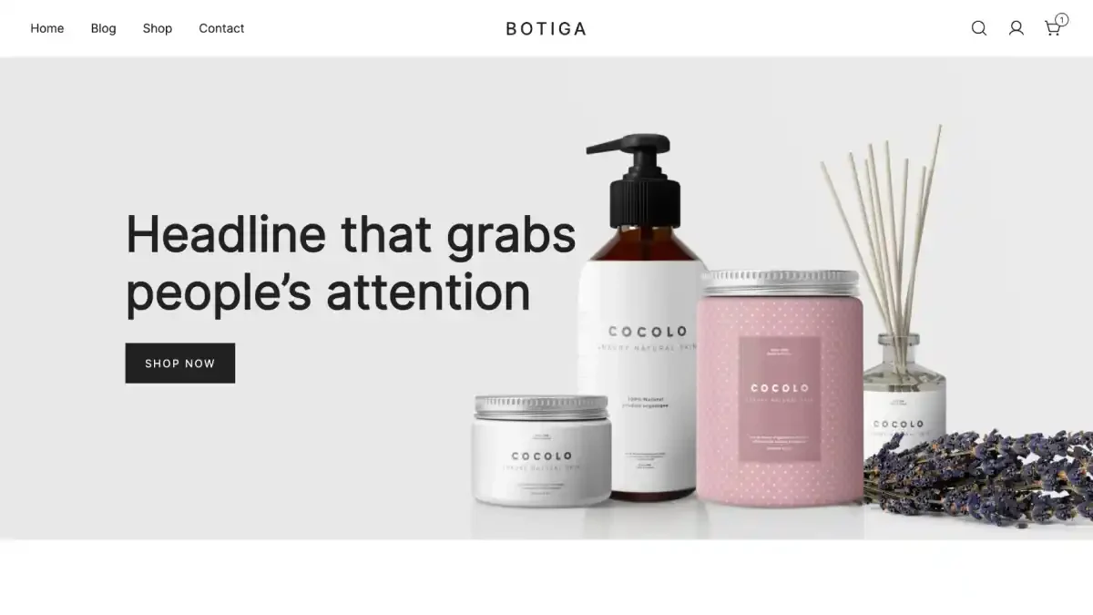 Botiga eCommerce WordPress Theme