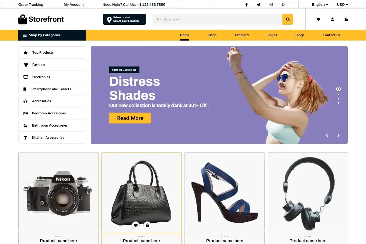 Storefront eCommerce WordPress theme