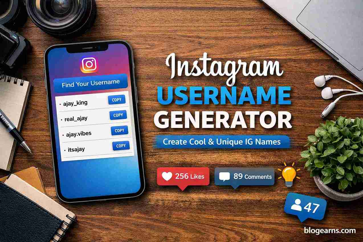 Instagram Username Generator - Create cool usernames