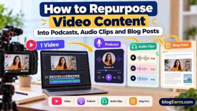 Learn how to turn one video into a podcast, short audio clips and a blog post with a practical content repurposing workflow that saves time.